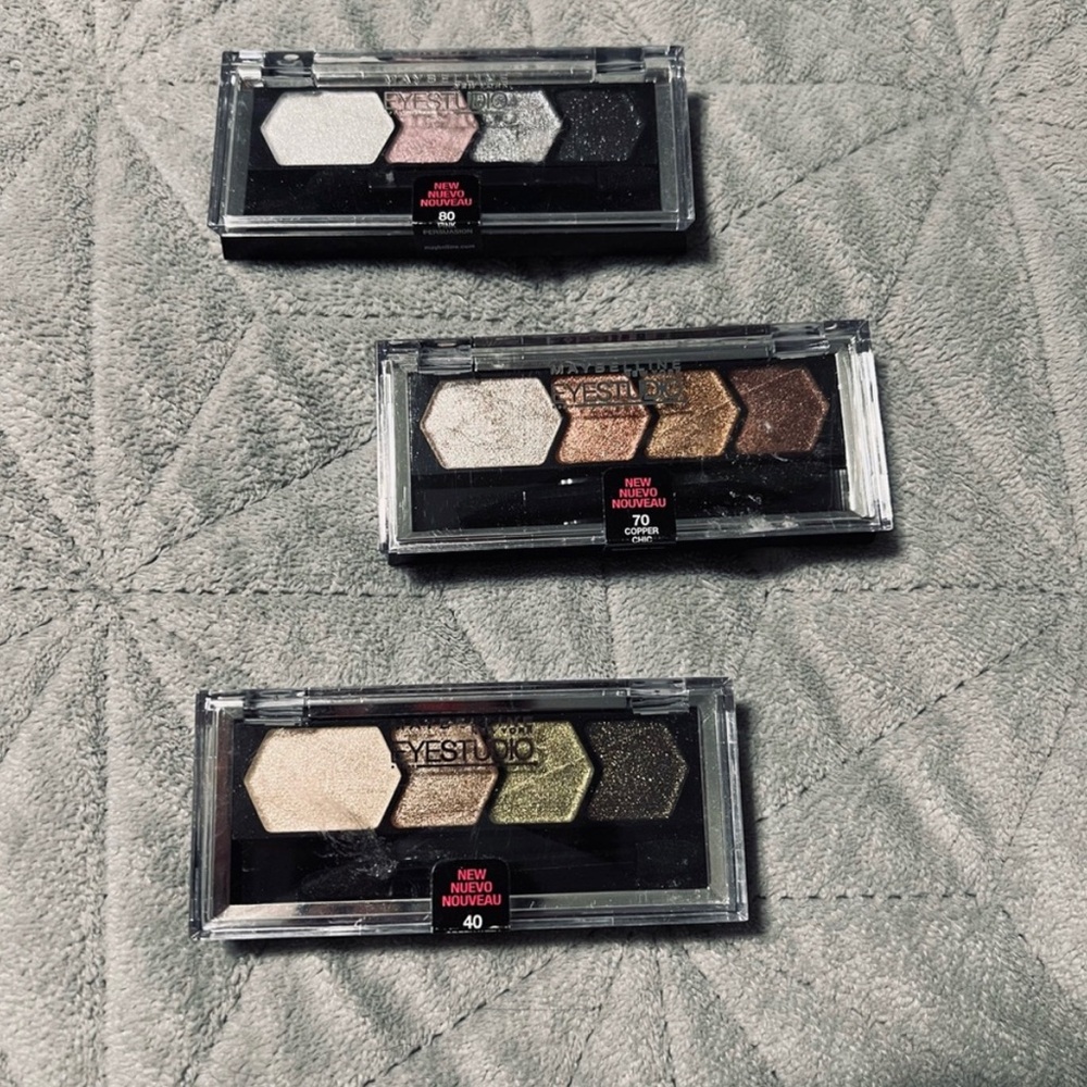 Various Maybelline eyeshadow